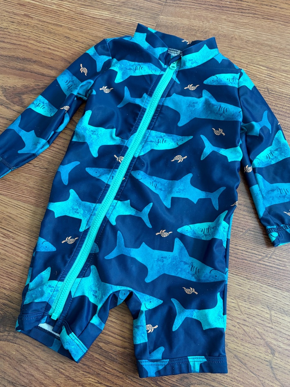 Carter’s Shark One-Piece Rash Guard Swimsuit 6 month baby